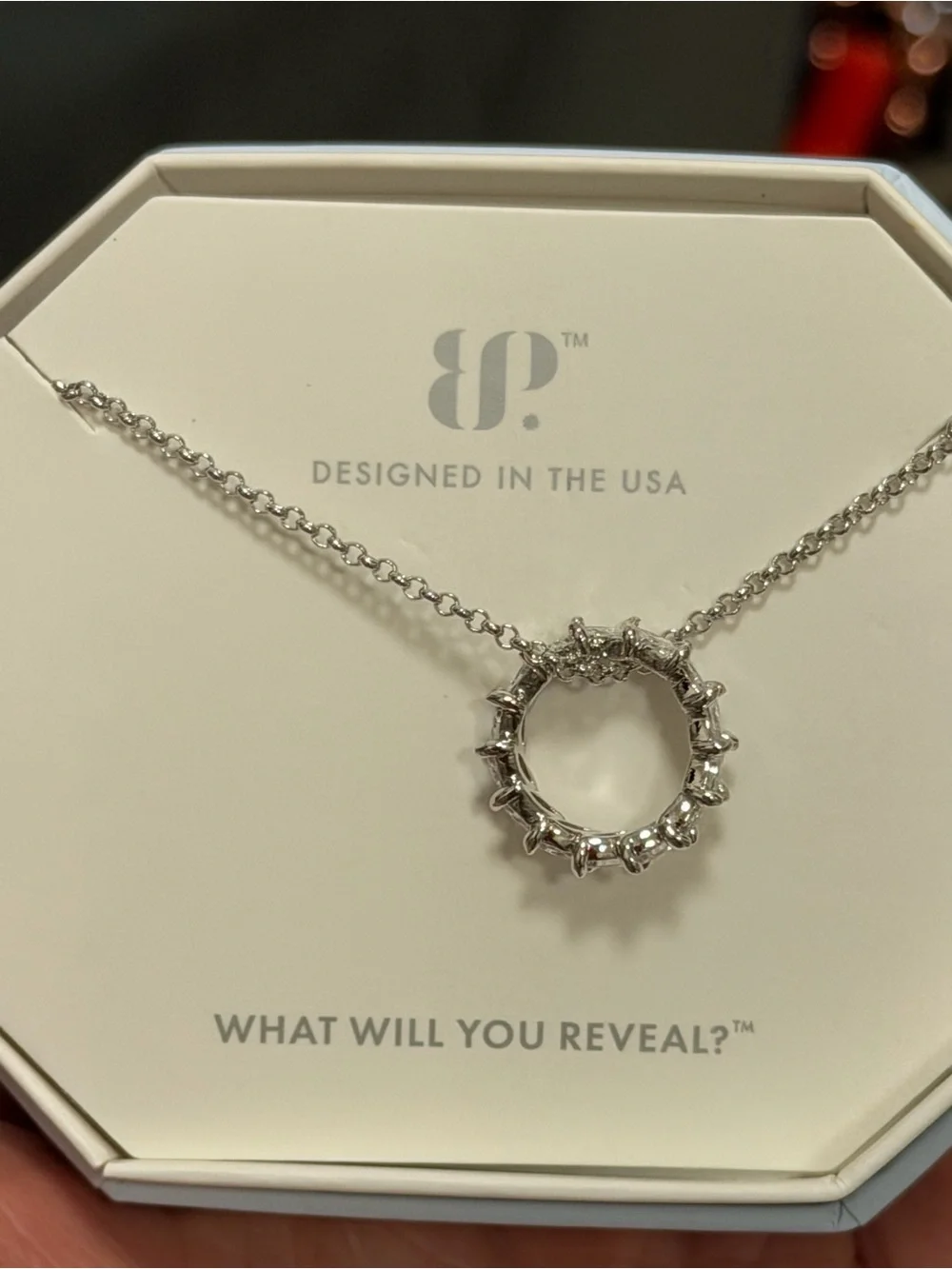BP NWT Diamond CZ Ring Necklace